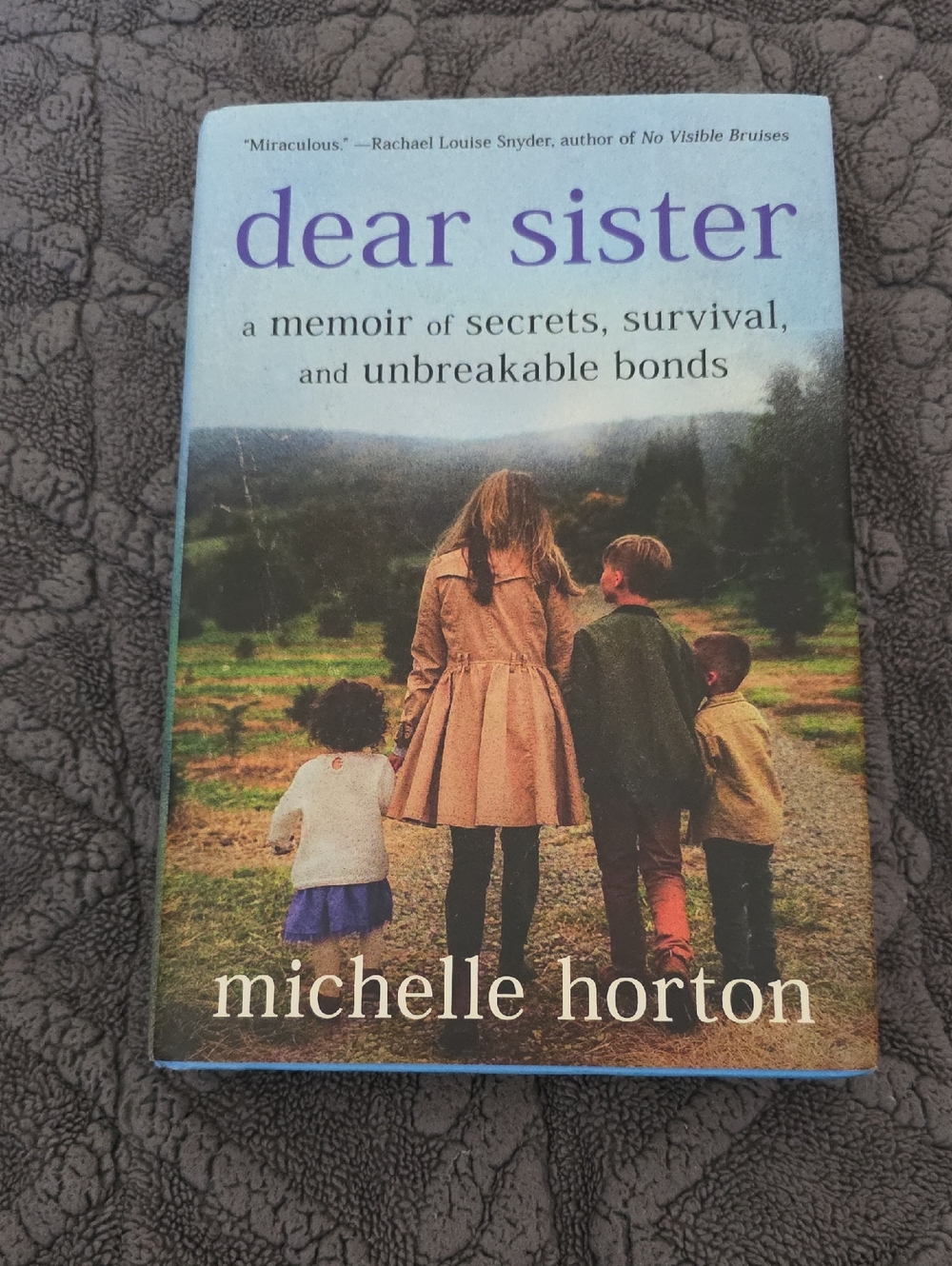 Dear Sister by Michele — Blue Cover Coffee Table Book